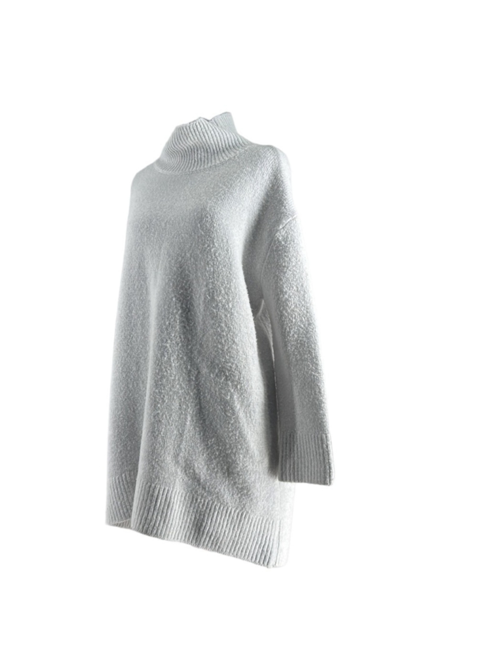 Oak + Fort oversized sweater warm light gray ribbed hem and cuffs sz sm - Picture 5 of 9